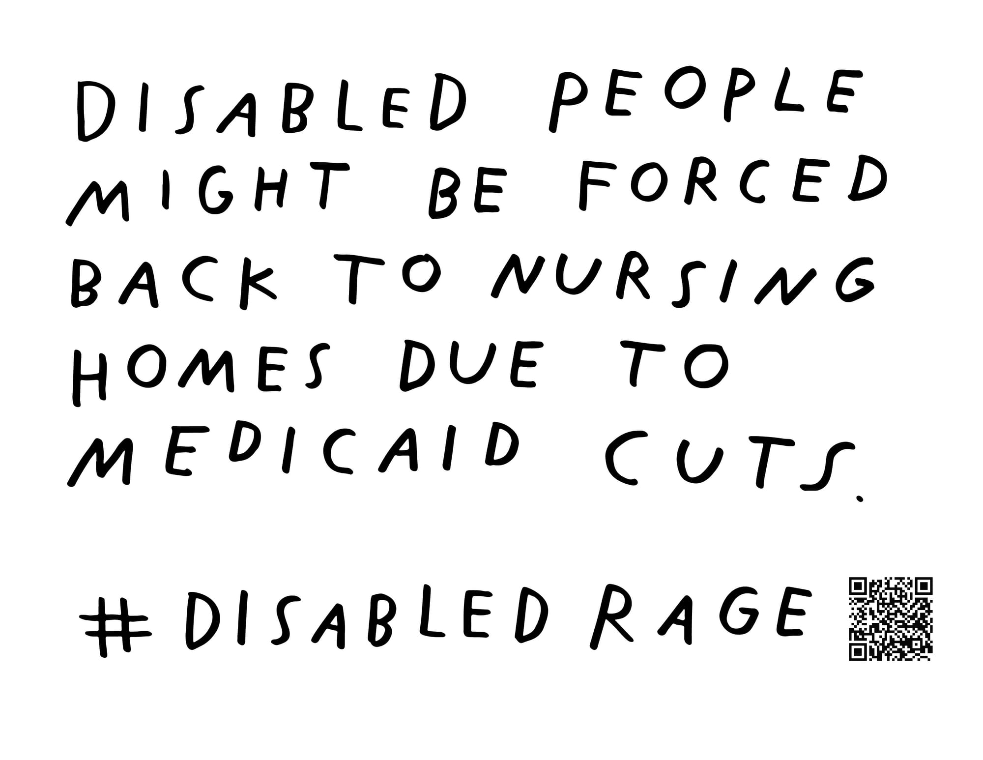Disabled people might be forced back to nursing homes due to Medicaid cuts. #DisableRage